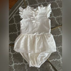 Edgehill Collection x The Broke Brooke - Eyelet One Piece Swimsuit - size 3T